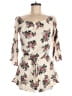 Sage 100% Rayon Floral Ivory Romper Size M - photo 1