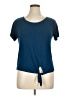 Cha Cha Vente Blue Short Sleeve Top Size XL - photo 1