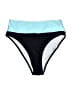 Popvil Color Block Teal Blue Swimsuit Bottoms Size S - photo 1