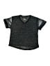 Z by Zella Metallic Black Active T-Shirt Size 4 - photo 1