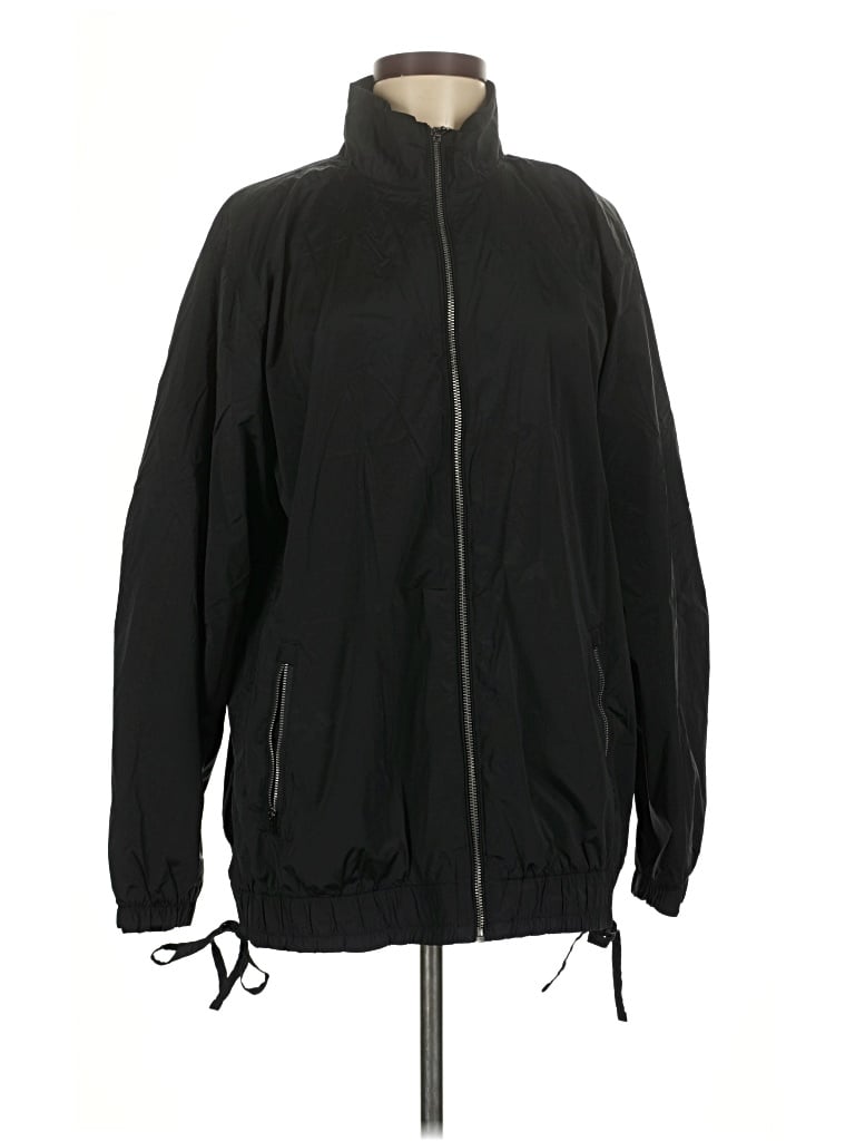 Pre-owned Athleta Track Jacket In Black