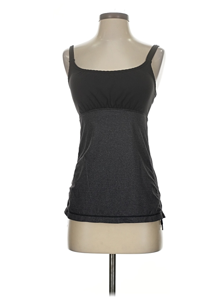 Pre-owned Lululemon Athletica Tank Top Black Strapless Neckline Tops