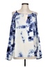 Red Haute Blue Sleeveless Blouse Size L - photo 1