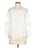 T Tahari 100% Polyester Ivory 3/4 Sleeve Blouse Size L - photo 1
