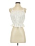Dizzy Lizzy 100% Cotton Ivory Sleeveless Blouse Size XS - photo 1