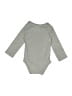 Hanes Solid Gray Long Sleeve Onesie Size 18-24 mo - photo 2