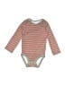 Hanes Stripes Orange Long Sleeve Onesie Size 18-24 mo - photo 1
