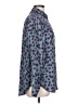 J.Crew 100% Viscose Animal Print Blue Long Sleeve Blouse Size L - photo 4