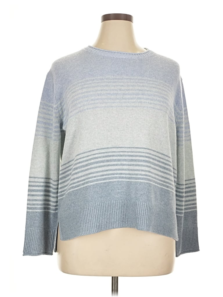 Pre-owned Ella Moss Pullover Sweater In Blue