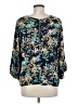 Sam & Lavi 100% Rayon Blue 3/4 Sleeve Blouse Size M - photo 2