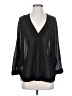 BLOUSE 100% Polyester Black Long Sleeve Blouse Size S - photo 1