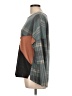 Lovely Melody Plaid Gray Teal Pullover Sweater Size L - photo 5