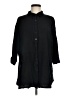 L Space 100% Rayon Black 3/4 Sleeve Button-Down Shirt Size M - photo 1