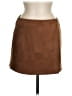MNG Solid Brown Casual Skirt Size M - photo 1