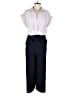 DKNY 100% Polyester Color Block White Jumpsuit Size 10 - photo 1