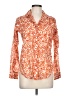 Assorted Brands 100% Cotton Print Orange 3/4 Sleeve Blouse Size 1 - photo 1