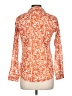 Assorted Brands 100% Cotton Print Orange 3/4 Sleeve Blouse Size 1 - photo 2