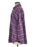 Shein 100% Polyester Plaid Purple Long Sleeve Blouse Size M - photo 5