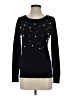 Ann Taylor LOFT Outlet 100% Cotton Stars Black Pullover Sweater Size S - photo 1