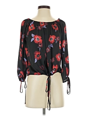 Line & Dot 3/4 Sleeve Blouse (view 1)