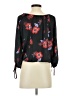 Line & Dot Black 3/4 Sleeve Blouse Size S - photo 2