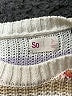 SO 100% Acrylic Stripes Ivory Pullover Sweater Size 7 - photo 3