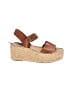 Soludos 100% Leather Brown Wedges Size 10 - photo 1