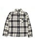 Wonder Nation Plaid Silver Long Sleeve Button-Down Shirt Size 14 - 16 - photo 1