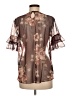 Unbranded Brown Short Sleeve Blouse Size M (estimated) - photo 2