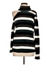 White Birch Stripes Green Turtleneck Sweater Size M - photo 1