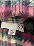 SO 100% Cotton Plaid Burgundy Long Sleeve Button-Down Shirt Size M - photo 7