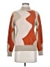 Rain + Rose 100% Acrylic Color Block Orange Turtleneck Sweater Size S - photo 1
