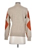 Rain + Rose 100% Acrylic Color Block Orange Turtleneck Sweater Size S - photo 2