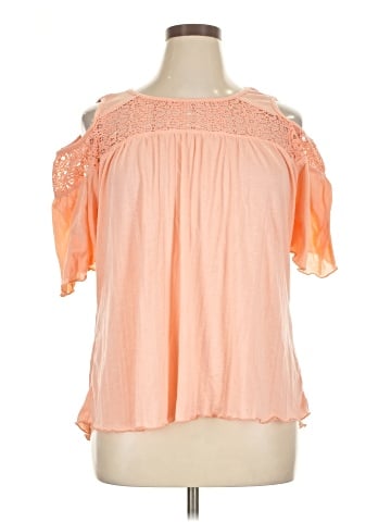 New York Laundry Short Sleeve Blouse (view 1)