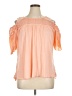 New York Laundry 100% Polyester Orange Short Sleeve Blouse Size 1X - photo 1