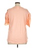 New York Laundry 100% Polyester Orange Short Sleeve Blouse Size 1X - photo 2