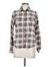 Aventura Plaid Gray Long Sleeve Button-Down Shirt Size M - photo 1