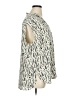 Monday Fun 100% Polyester Print Ivory Sleeveless Blouse Size 1X - photo 4
