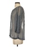 Joe Fresh 100% Polyester Gray 3/4 Sleeve Blouse Size S - photo 5