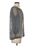 Joe Fresh 100% Polyester Gray 3/4 Sleeve Blouse Size S - photo 4