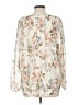 Daniel Rainn Floral Ivory Tan Long Sleeve Blouse Size L (estimated) - photo 2