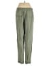 Zara 100% Polyester Solid Green Casual Pants Size S - photo 2