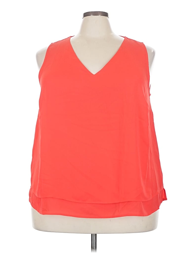 Daniel Rainn Sleeveless Blouse In Orange