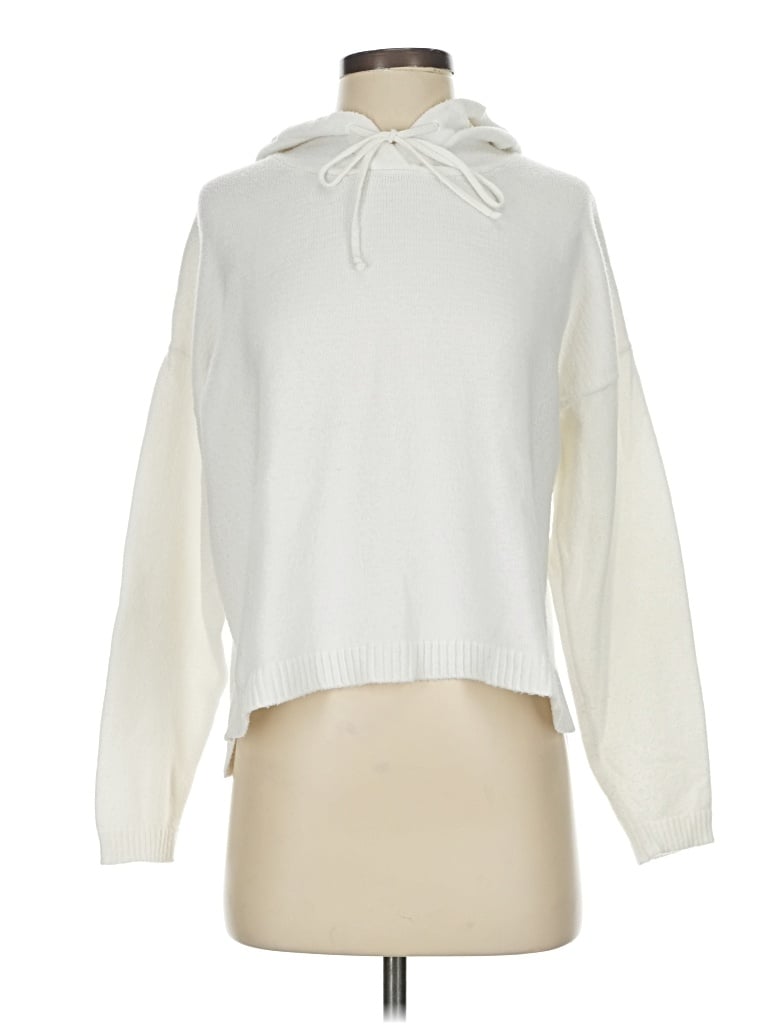 Pre-owned Six/fifty Pullover Sweater In White