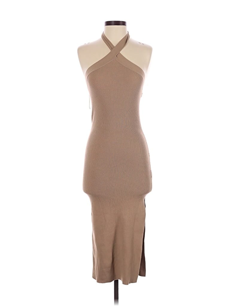 Pre-owned Wilfred Cocktail Dress In Tan