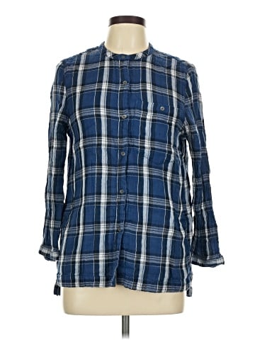 CALVIN KLEIN JEANS 3/4 Sleeve Button-Down Shirt (view 1)