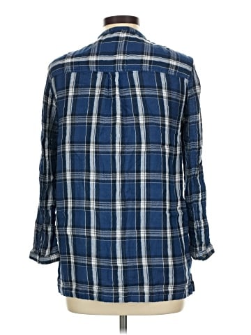 CALVIN KLEIN JEANS 3/4 Sleeve Button-Down Shirt (view 2)
