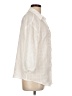 Unbranded Checkered-gingham Ivory 3/4 Sleeve Button-Down Shirt Size L - photo 4