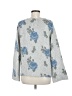 Lucky Brand Floral Silver Pullover Sweater Size M - photo 2