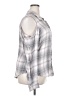Maurices 100% Rayon Plaid Silver Gray Long Sleeve Button-Down Shirt Size XXL - photo 4